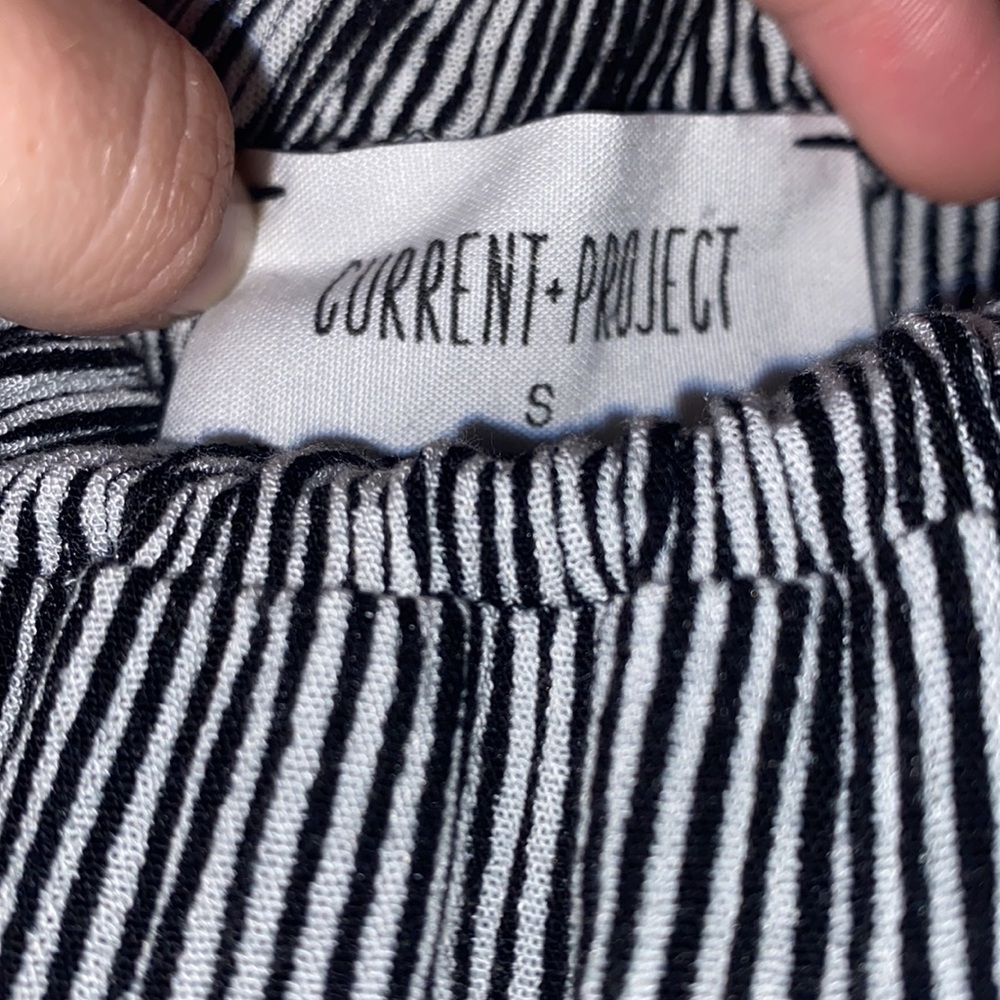 Current+Project Striped Off the Shoulder - Picture 3 of 3